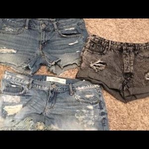 Jean shorts all close in size & 20 for all